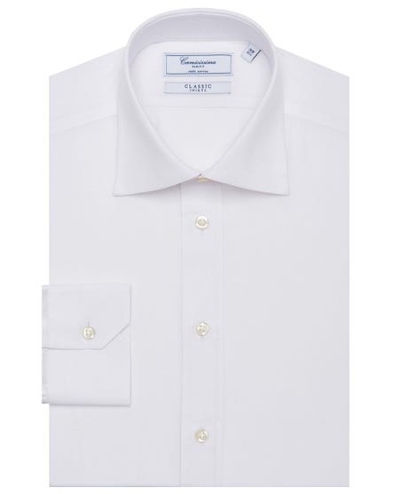 Camicia classic bianca, slim francese francese