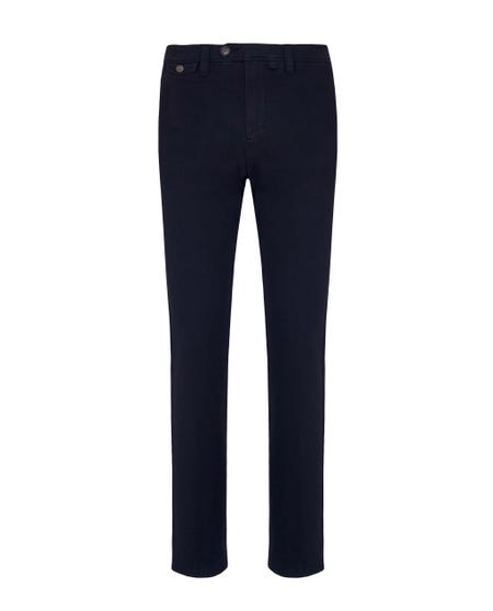 Cotton twill chinos trousers black